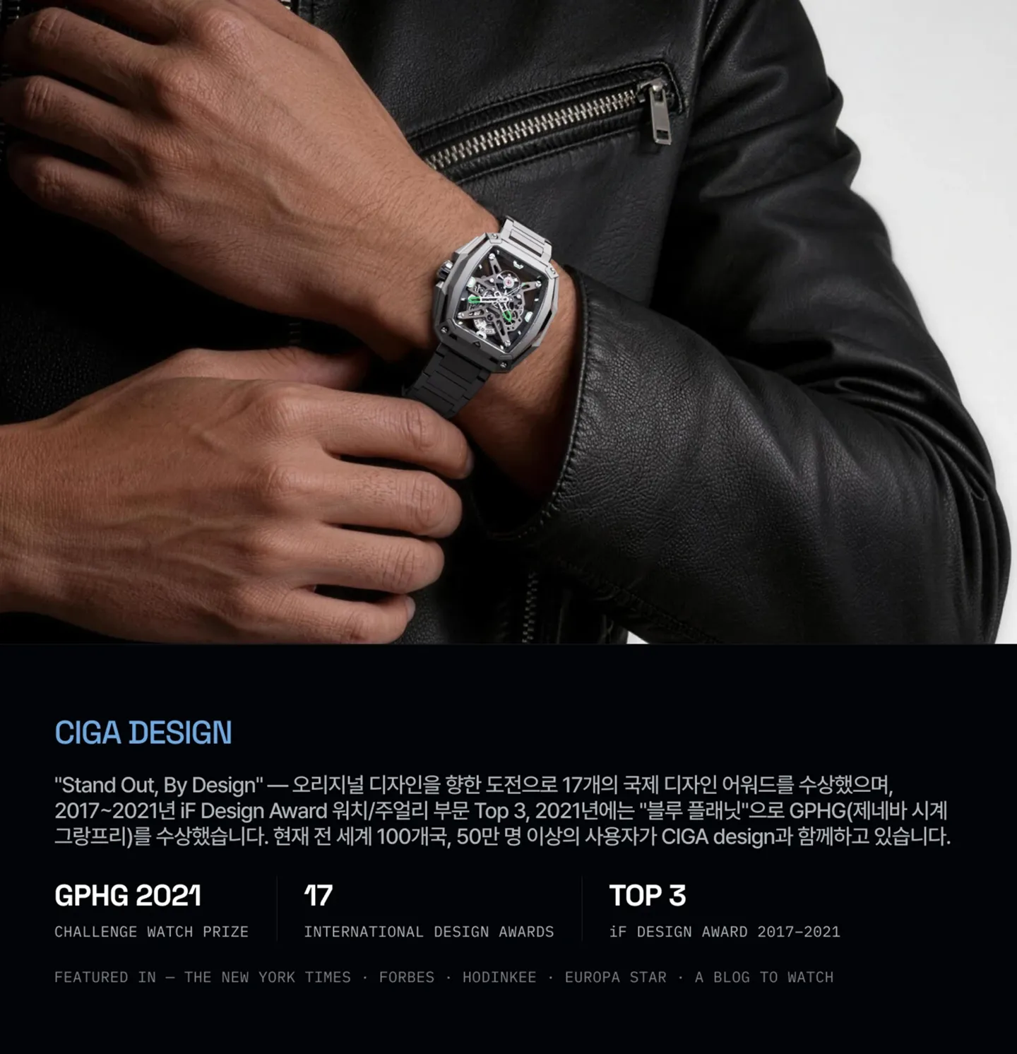 CIGA Design 브랜드의 총 수상 내역.