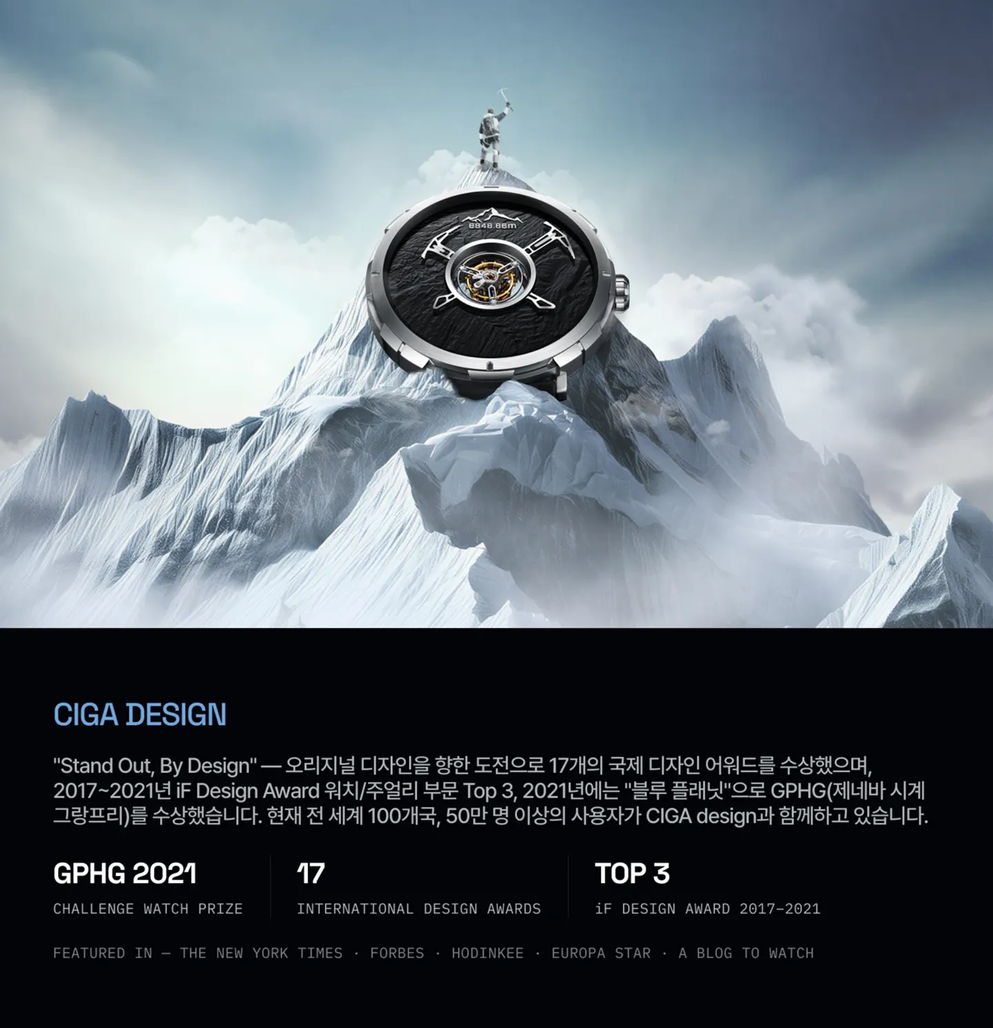 CIGA Design 브랜드의 총 수상 내역.