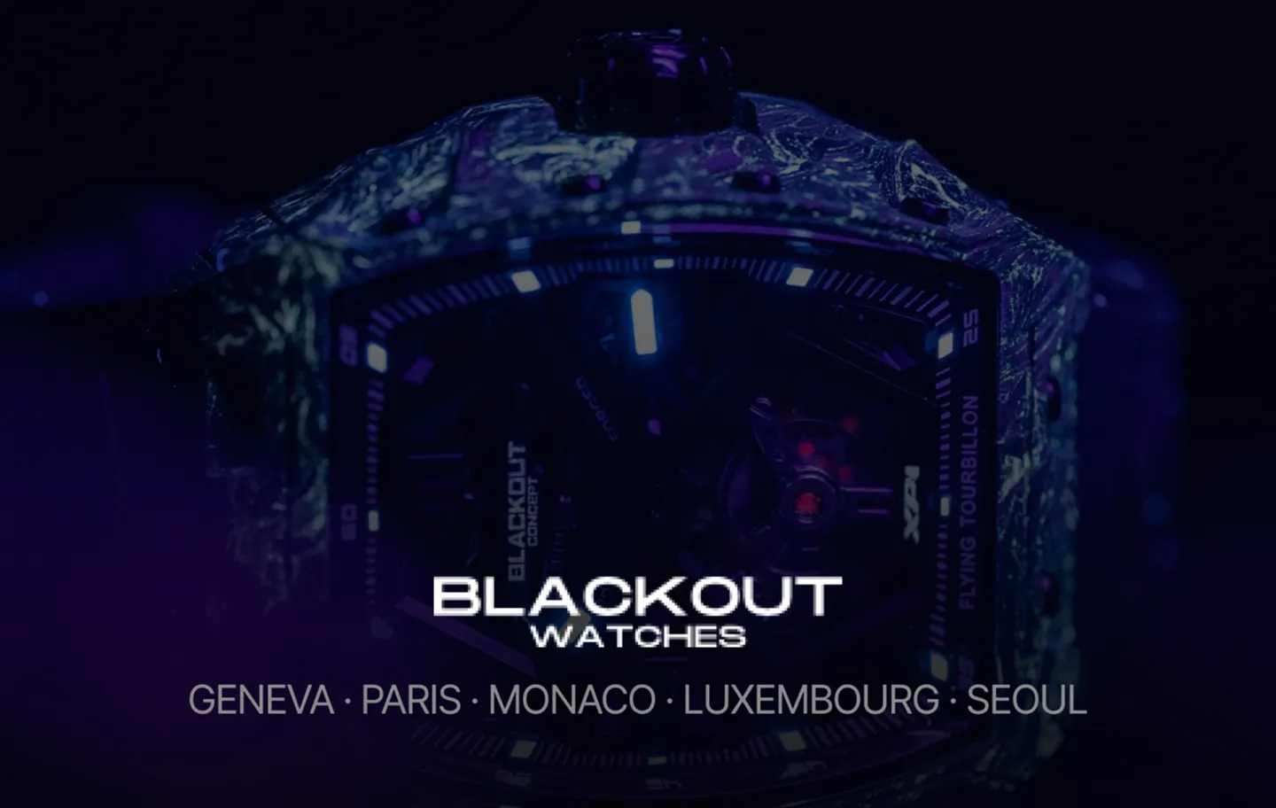 Blackout Watches 소개 Footer.