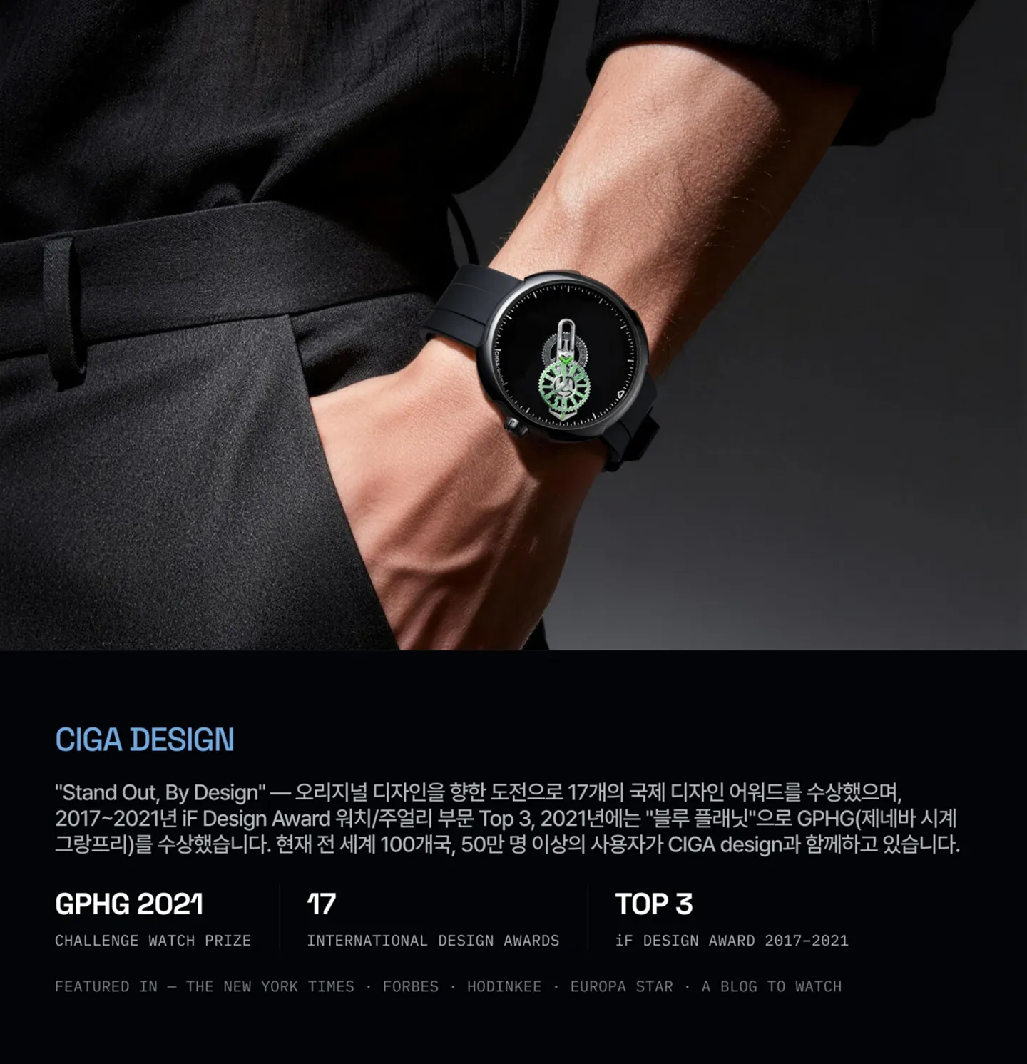 CIGA Design 브랜드의 총 수상 내역.