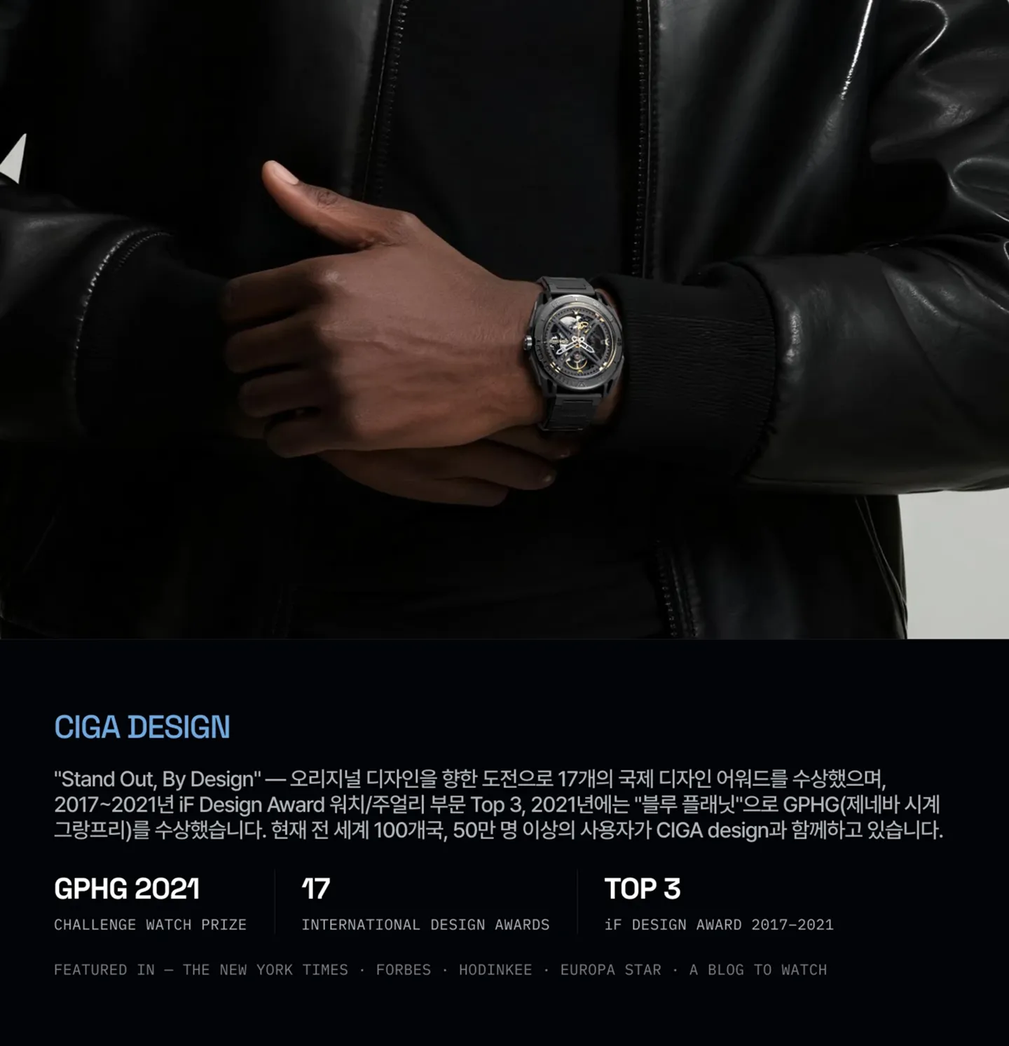 CIGA Design 수상 이력.